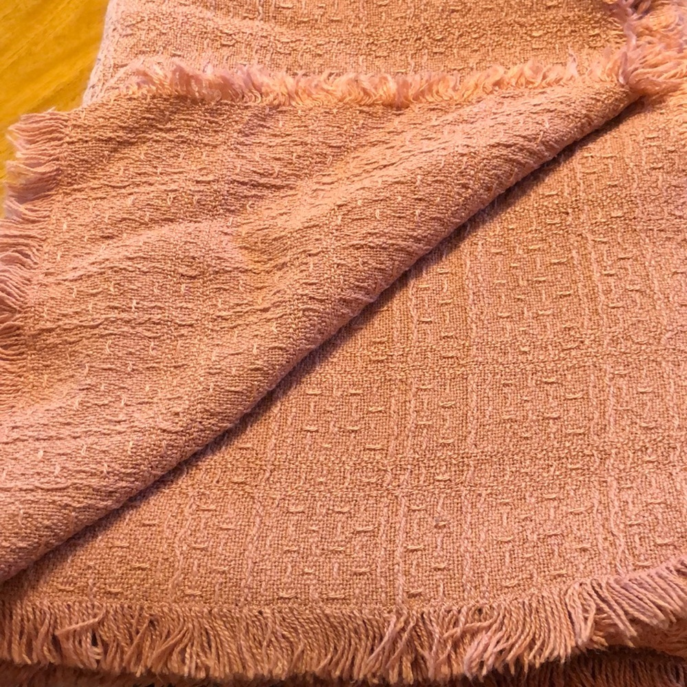 3 - 44”x60” & 1 Oval 48”x62” Woven tablecloths - fabric is unknown to me